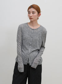 レイヤードライクシアーカーディガン