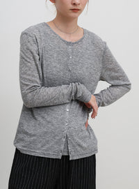 レイヤードライクシアーカーディガン