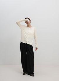 レイヤードライクシアーカーディガン