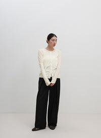 レイヤードライクシアーカーディガン