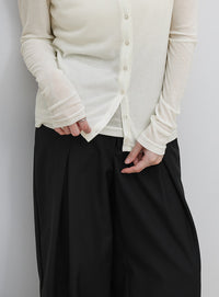 レイヤードライクシアーカーディガン