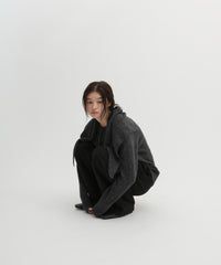 ストール付きモヘアライクニットカーディガン