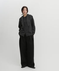 ストール付きモヘアライクニットカーディガン