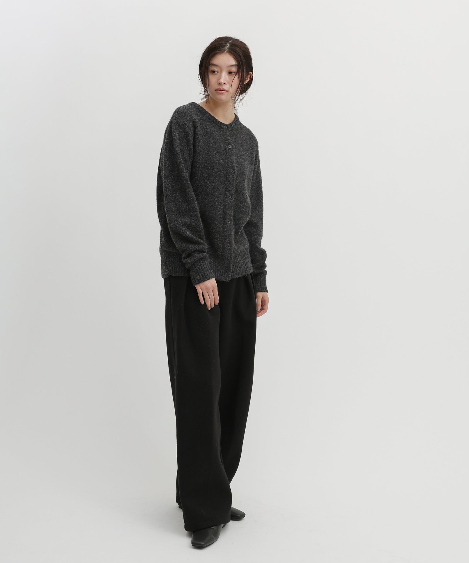 ストール付きモヘアライクニットカーディガン – SELECT MOCA