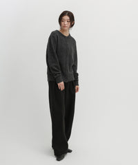 ストール付きモヘアライクニットカーディガン