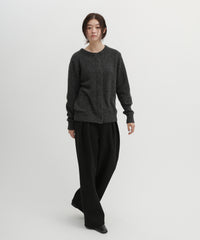 ストール付きモヘアライクニットカーディガン