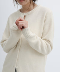 ストール付きモヘアライクニットカーディガン