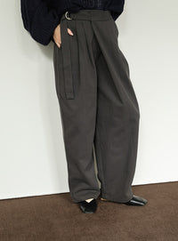 【Et】Wrap-Belt Chino Pants