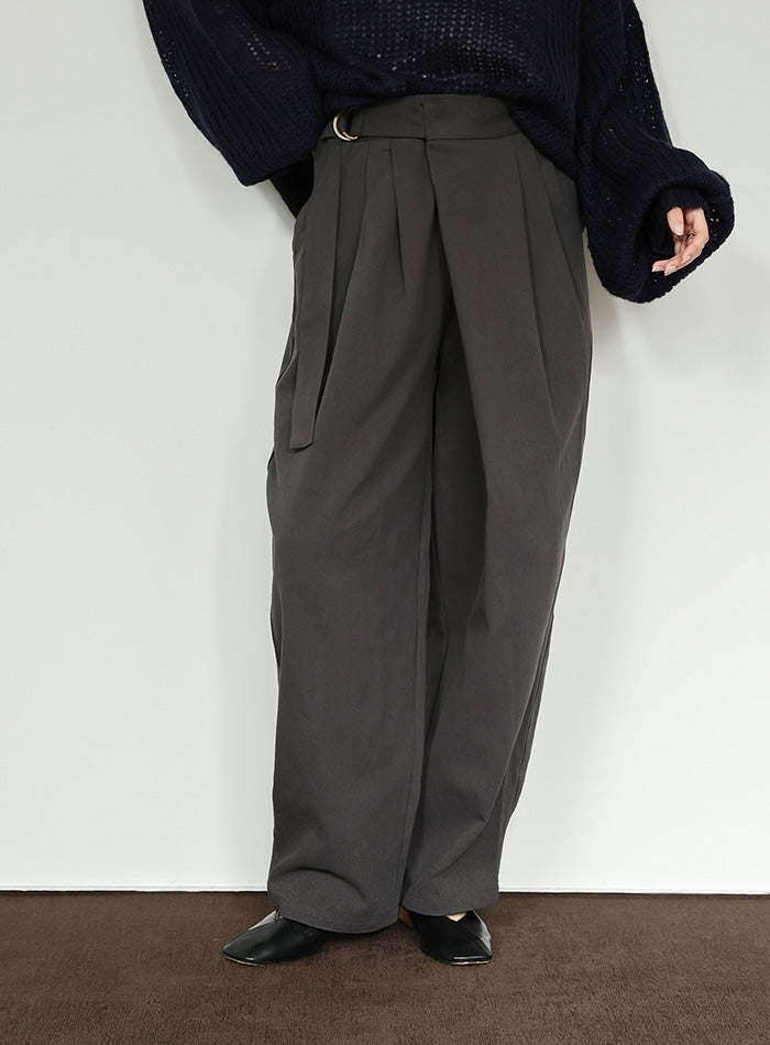 【Et】Wrap-Belt Chino Pants
