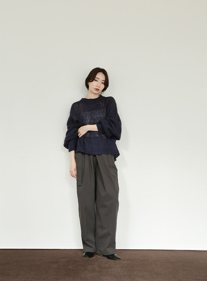 【Et】Wrap-Belt Chino Pants