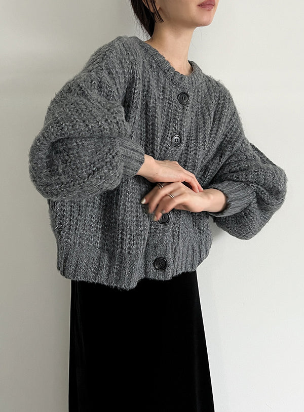 ボリュームスリーブオーバーカーディガン【by SON】