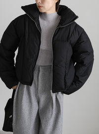 ダブルジップファイバーショートダウン