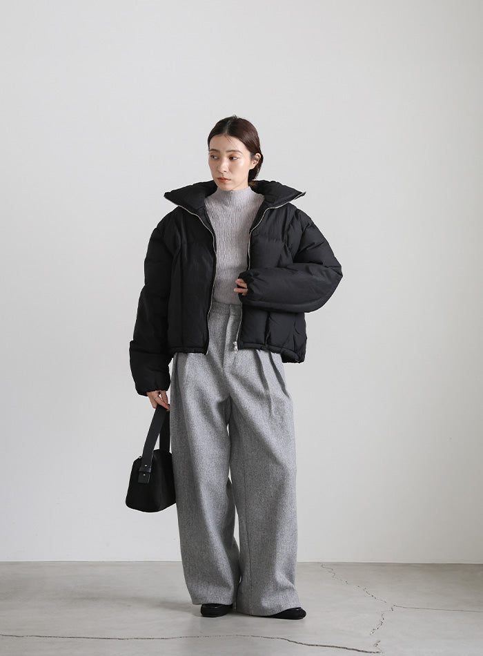 ダブルジップファイバーショートダウン