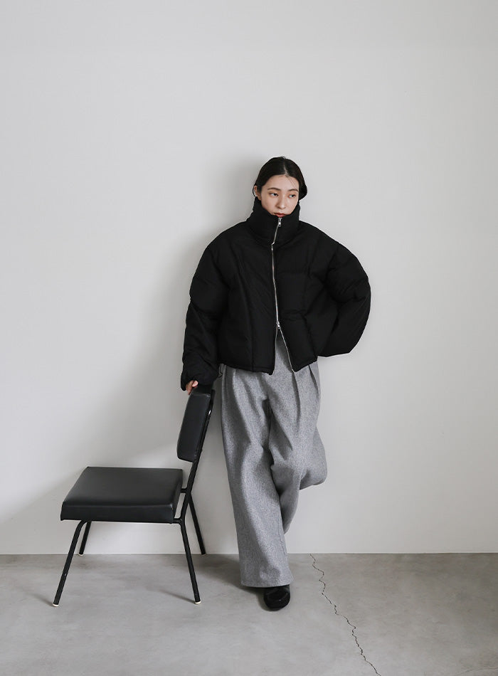 ダブルジップファイバーショートダウン