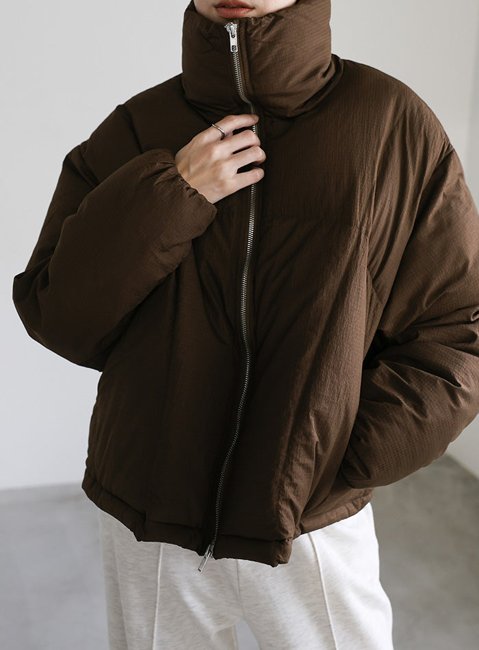 ダブルジップファイバーショートダウン