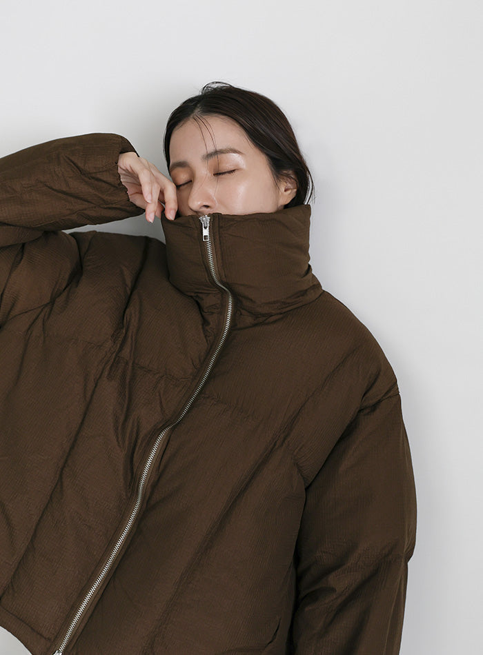 ダブルジップファイバーショートダウン