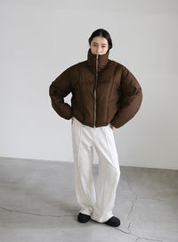 ダブルジップファイバーショートダウン