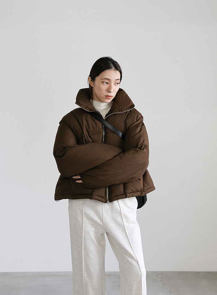 ダブルジップファイバーショートダウン