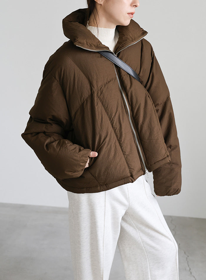 ダブルジップファイバーショートダウン