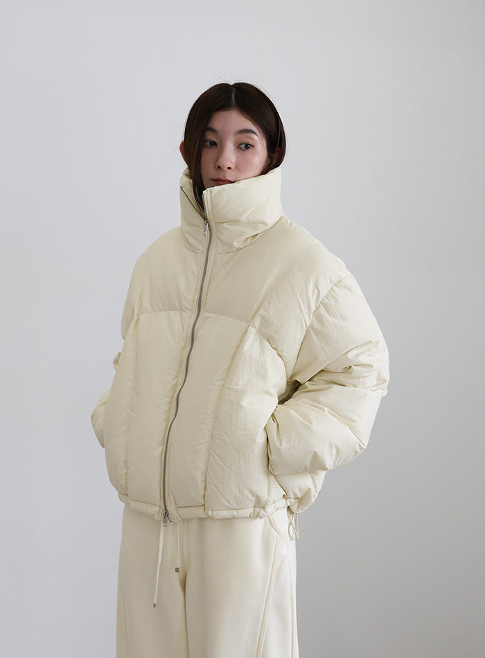 ダブルジップファイバーショートダウン