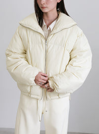 ダブルジップファイバーショートダウン