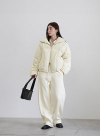 ダブルジップファイバーショートダウン