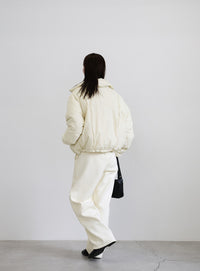 ダブルジップファイバーショートダウン