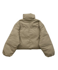 チェックスタンドカラーショートダウン