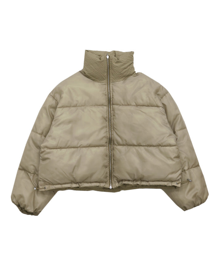 チェックスタンドカラーショートダウン