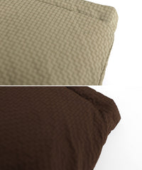 チェックスタンドカラーショートダウン