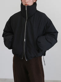 チェックスタンドカラーショートダウン