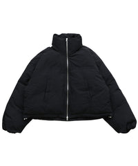 チェックスタンドカラーショートダウン