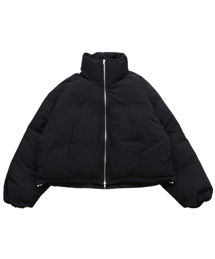 チェックスタンドカラーショートダウン