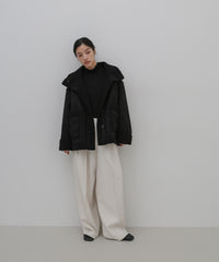 フェイクムートンミドル丈コート