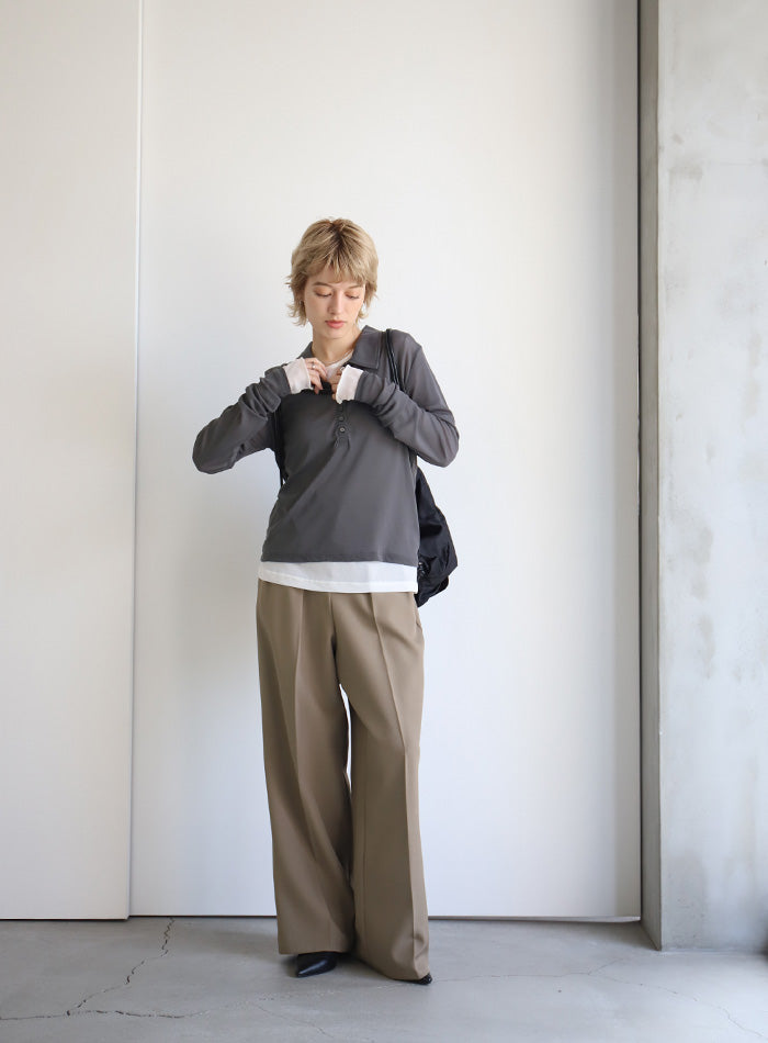 ポロシアーロングスリーブトップス – SELECT MOCA