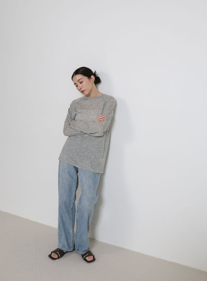 シアーラグランロングスリーブTシャツ – SELECT MOCA