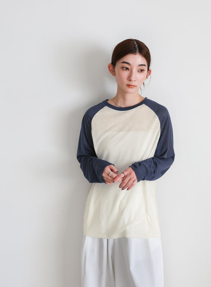 シアーラグランロングスリーブTシャツ – SELECT MOCA