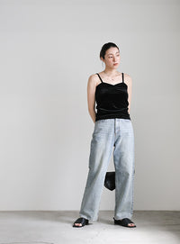 ベロアカップ付きキャミソール【SALE】