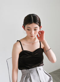 ベロアカップ付きキャミソール【SALE】