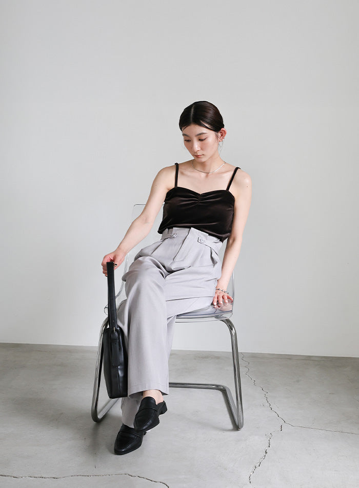 ベロアカップ付きキャミソール【SALE】