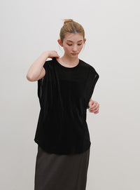 シアーフロッキーフレンチスリーブトップス