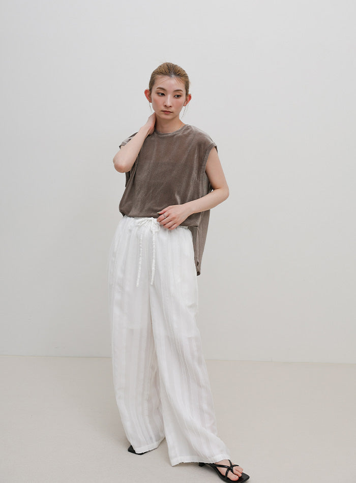 シアーフロッキーフレンチスリーブトップス – SELECT MOCA