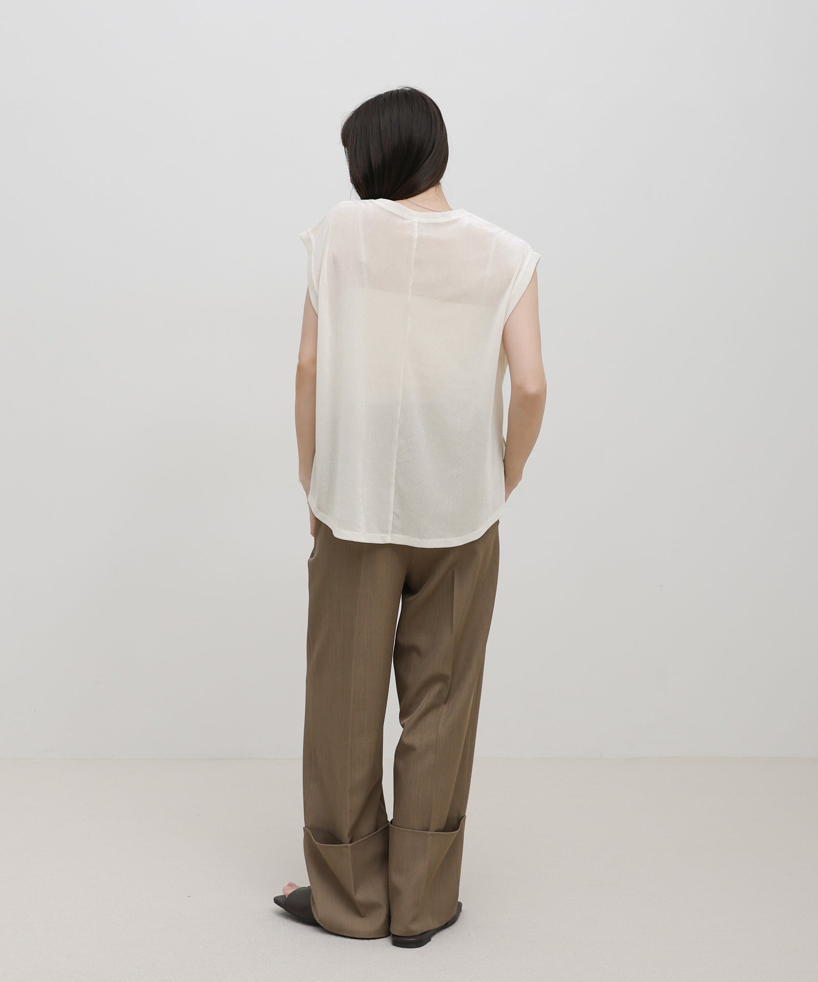 シアーフロッキーフレンチスリーブトップス – SELECT MOCA