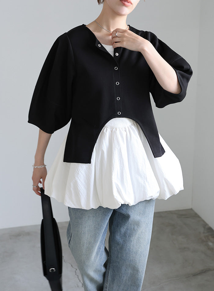 ハーフスリーブバルーントップス – SELECT MOCA