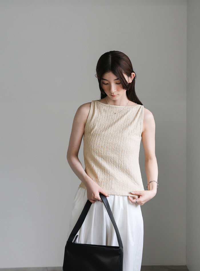 ワッシャーノースリーブトップス【SALE】 – SELECT MOCA