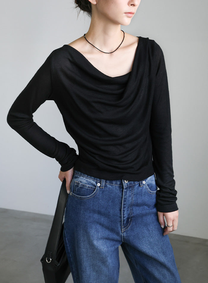 ドレープシアートップス – SELECT MOCA