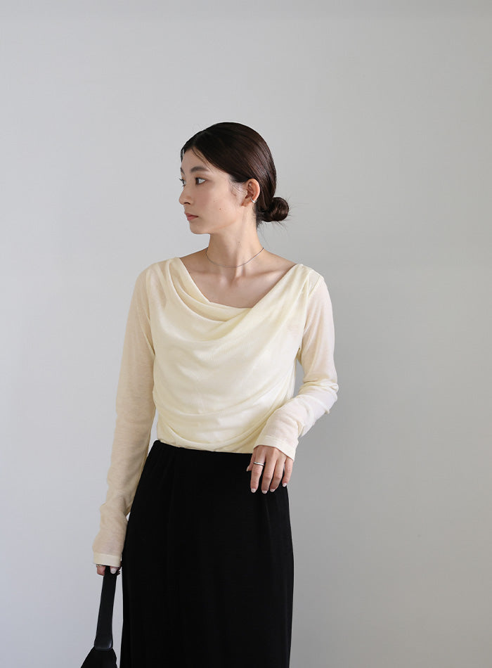 FILOUS シアートップス MIKADO着用 ドレープシアートップス – SELECT MOCA