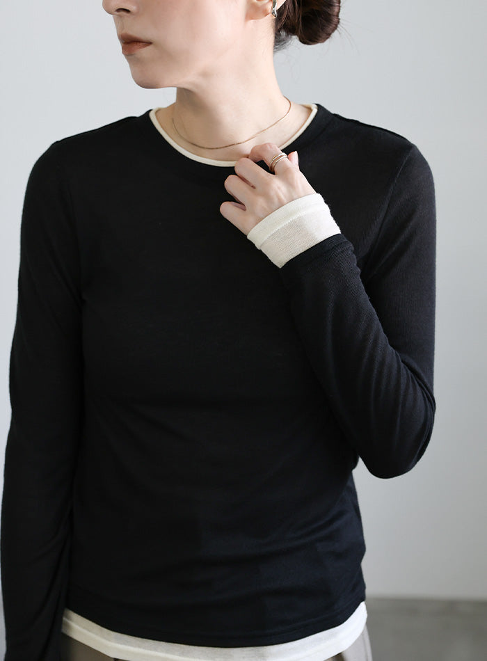 フェイクレイヤードシアートップス – SELECT MOCA