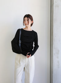 ダブルギャザーデザイントップス