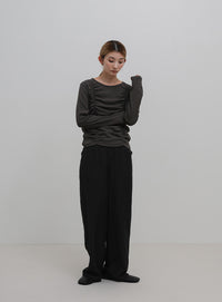 ダブルギャザーデザイントップス